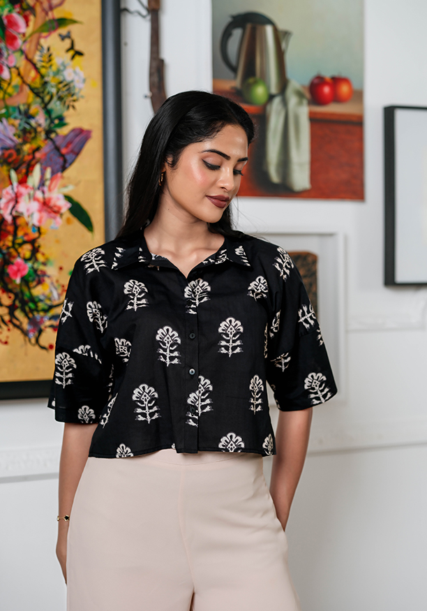 AMELIA CROP SHIRT